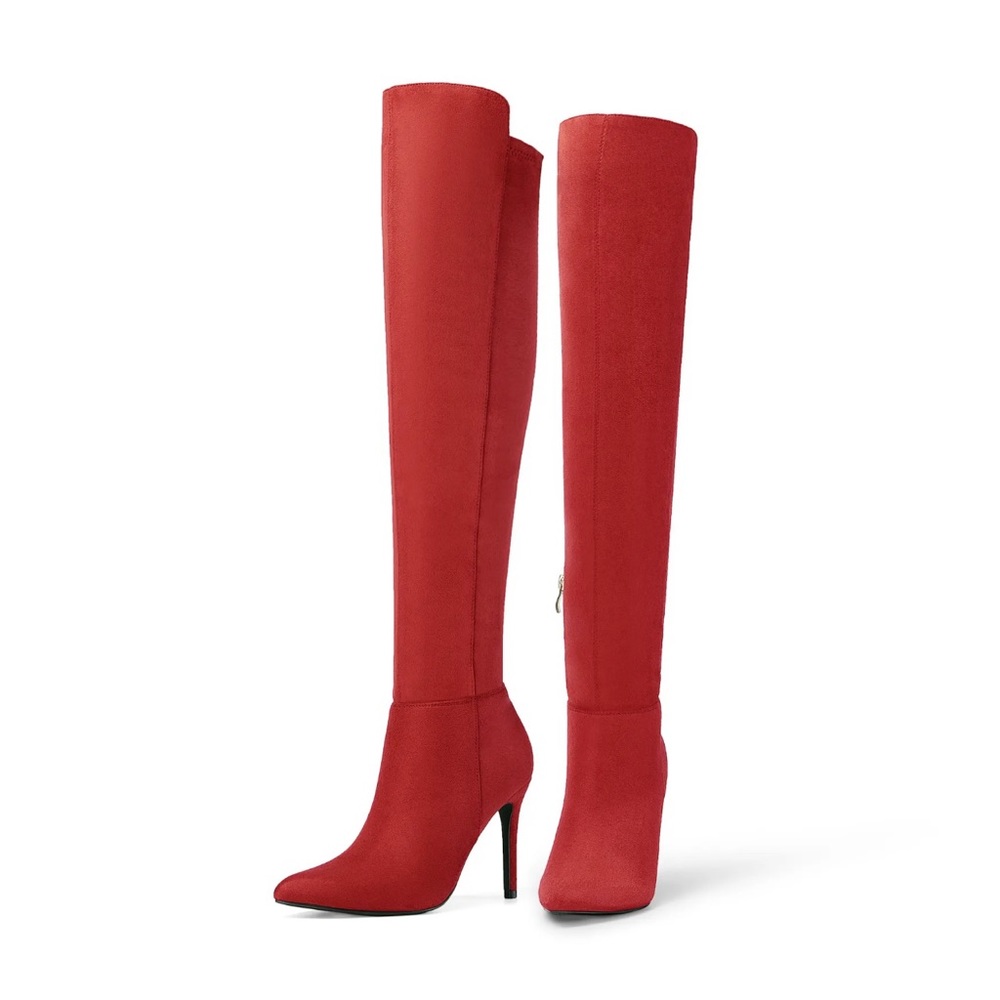 Women's Over The Knee Boots Stretch Stiletto Sexy Thigh High Boots